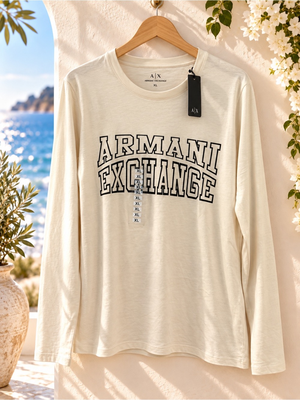 Armani Exchange Logo Long Sleeve T-Shirt NWT